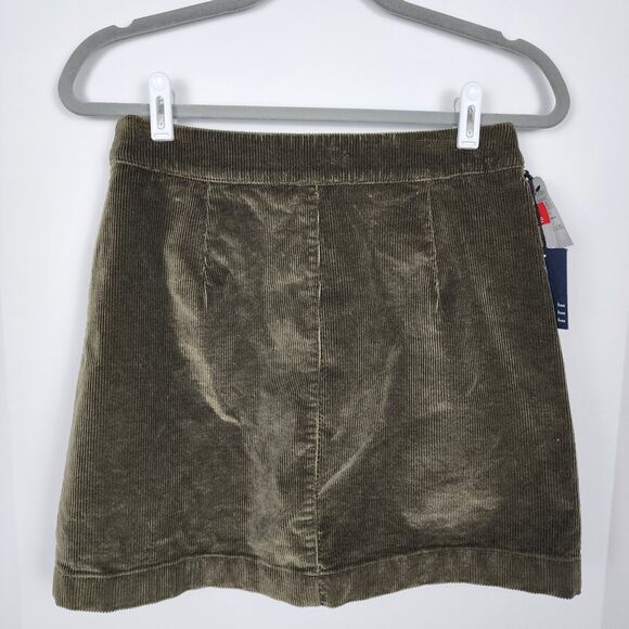 Aritzia Wilfred Free Karmen Button Corduroy Mini Skirt Size 8 - Picture 2 of 10